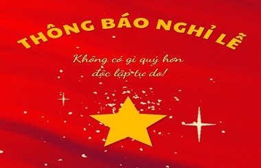 THÔNG BÁO NGHĨ LỄ