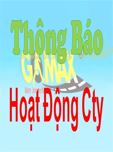 THÔNG BÁO CÁC HOẠT ĐỘNG CTY